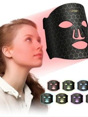 EVFOFO 7-Color LED Beauty Mask | New & Sealed | Red & Blue Light Device